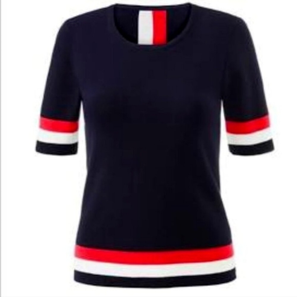 Cabi Hampton Shell Striped Sweater - Picture 3 of 7